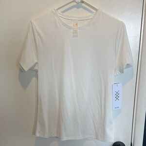 RHONE White Short Sleeve Crewneck Tee